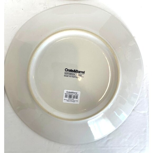 Crate & Barrel Set Of 4 Marin Holiday Winter Pine Salad Plates 8.5" Dinnerware - Picture 14 of 16